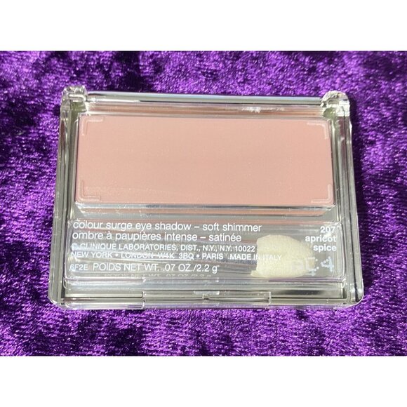 CLINIQUE Colour Surge Eye Shadow 207 APRICOT SPICE Soft Shimmer NEW in Box Rare - Picture 3 of 8